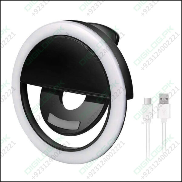 30 Led Selfie Ring Light Usb Rechargeable Clip On Cell Phone