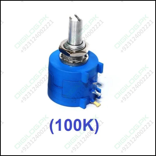3590s-104l 100k Ohm Precision Variable Resistor Potentiometer Wire-wound Multi-turn In Pakistan