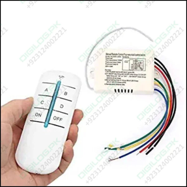 4 Channel Remote Control Switch 4 On Off 220v | Home Automation Kit from Digilog.pk