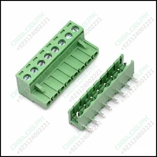 5.08 Mm Pitch 8 Pin Right Angle Pcb Mount Plug Able Terminal Block Connectors Bent Screw Terminal