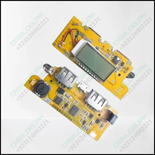 5v 2a Diy Power Bank Module With Display And Emergency Light Points