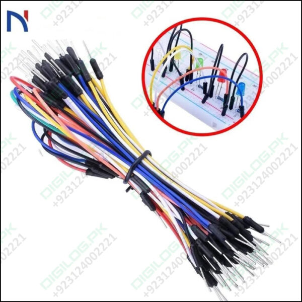 65pcs Jump Wire Cable Male To Male Jumper Wire For Arduino Breadboard 1 Bag