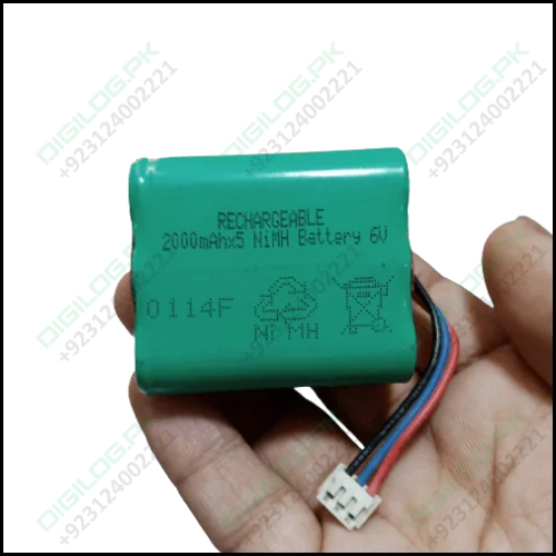 6v Battery 2000mah Ni-mh Battery Pack Size Aa Rechargeable