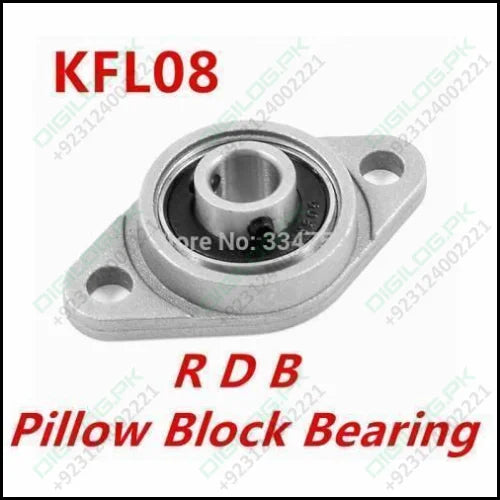 8mm Diameter Zinc Alloy Bearing Housing Kfl08 Fl08 K08 Flange Bearing With Pillow Block Bearing