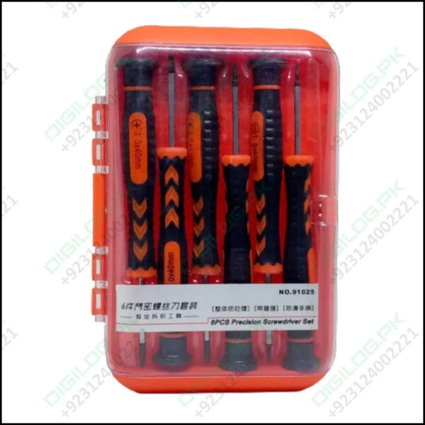 91025 6pcs Professional Mobile Repairing Tools Screwdrivers Set Kit Pack