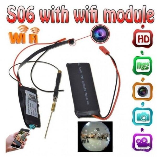 IP Wireless WIFI 1080p Mini Camera With Battery S06