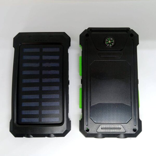 Used Dual USB DIY Solar Power Bank Case Kit With LED Light
