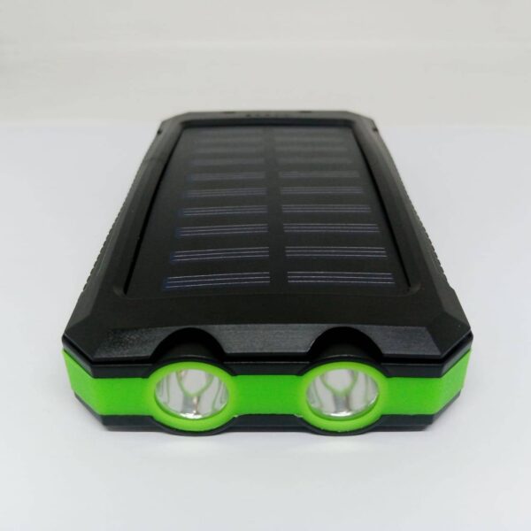 Used Dual USB DIY Solar Power Bank Case Kit With LED Light