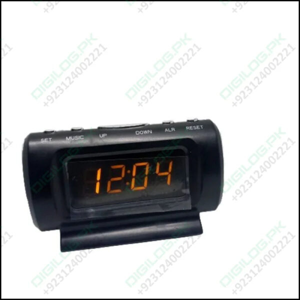 Clock Thermometer Ks-782a-5 1 Display Orange Auto Cigarette