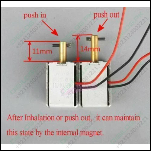 Dc 6-12v Bidirectional Self-retaining Solenoid Push Pull Electromagnet Pjt-01d
