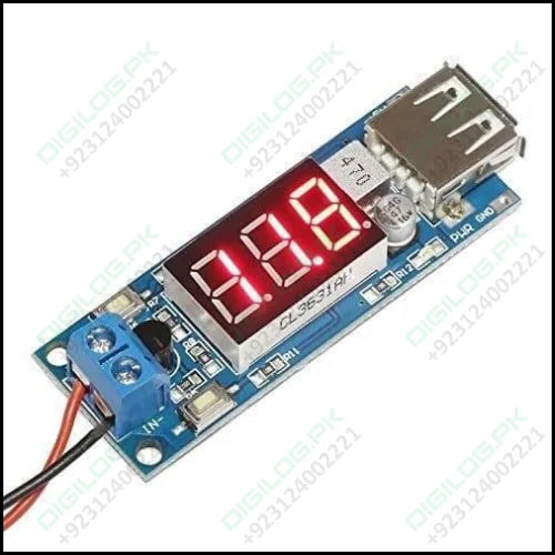 Dc To Dc 2a Usb Charger 4.5-40v To 5v Step-down Buck Converter Voltmeter Module