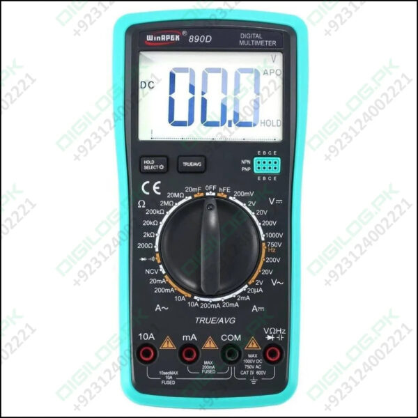 Digital Multimeter 890d Dc Ac Voltmeter Fast Accurately Measures Current Resistance Capacitance For Electrical Maintenance