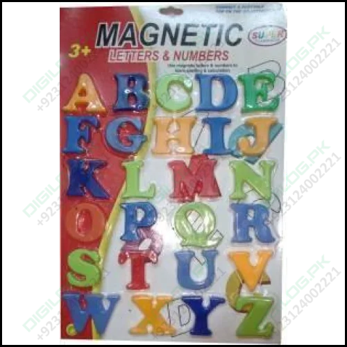 Discontinued 7.5cm Large Size ABC Toys Alphabet Magnetic Set Letters Numbers and Words for kids