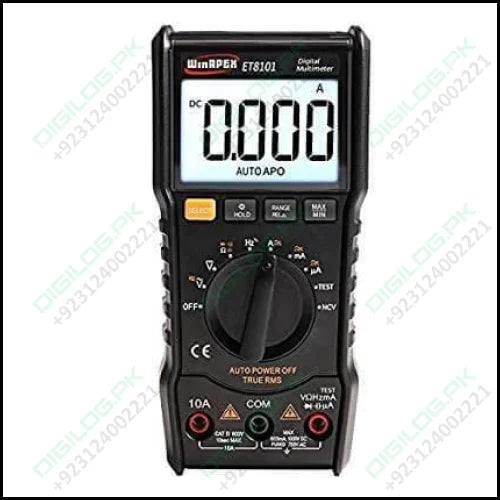Et8101 True-rms Digital Multimeter Ac/dc Voltage Current Tester With Resistance, Capacitance, Diode, Ncv Measurement In Pakistan