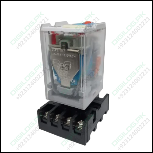 Finder Relay 12vdc 10a 60.12 With 8pin Rail-mount Relay Socket Relay Base