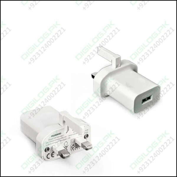 Genuine Huawei Hw-050100b01 Uk 3pin Charger White Power Adapter 5v 1a