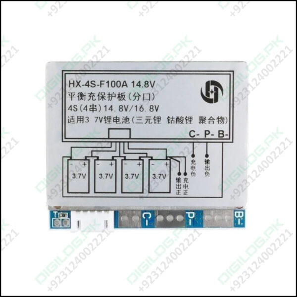 Hx-4s-f100a 100a 4s Bms 18650 Battery Protection Board