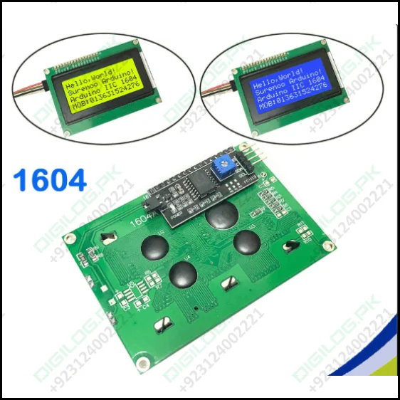 Iic I2c Twi 164 1604 16x4 Lcd Screen Module Character Series With Backlight For Arduino