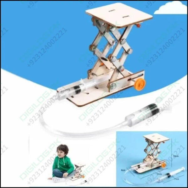 Kids Diy Hydraulic Lift Table Model Scientific Experiment Kit Educational Stem Toy