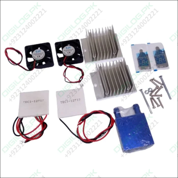 Diy Kits Thermoelectric Peltier Refrigeration Cooling System Water Cooling+ Fan+ 2pcs Tec1-12715 Coolers
