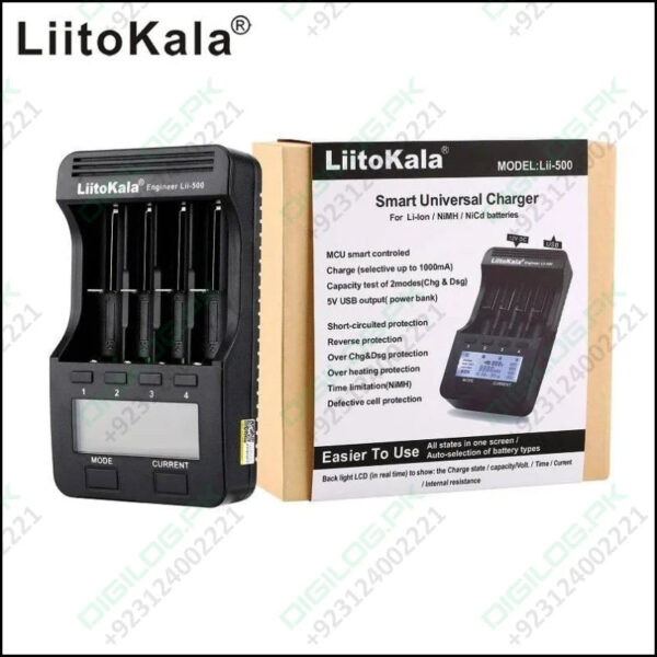 Liitokala Lii-500 Lcd Display 18650/26650 Speedy Rechargeable Lithium Battery Charger