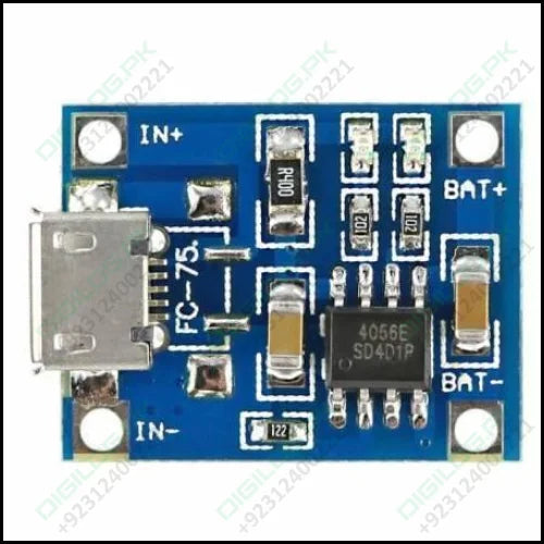 Micro Usb Tp4056 Lithium Battery 18650 Charger Module 1a 3.7v