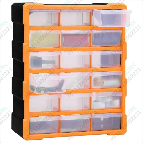 Multi-drawer Organizer With 18 Middle Drawers 38x16x47 Cm