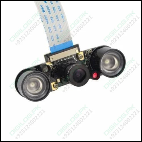 Night Vision 5mp Camera Module For Raspberry Pi With 2 Ir Leds