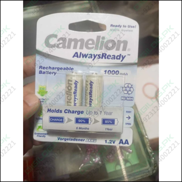 Original Aa 1.2v Camelion Rechargeable Cell Original Battery Aa Camelion 1000mah Always Ready Rechargeable Cell Pack