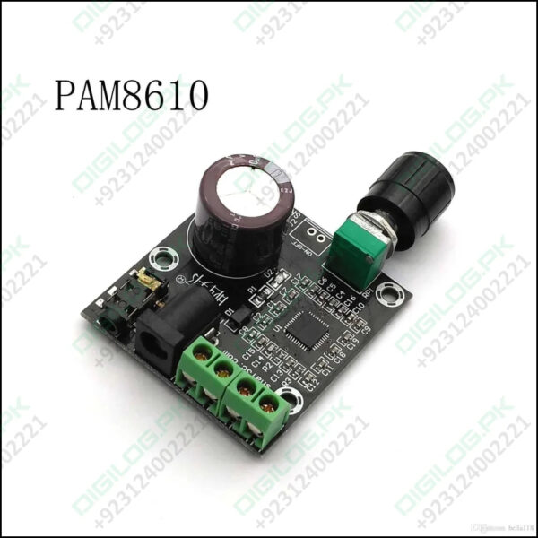 Pam8610 With Volume 12v Dual-channel Digital Amplifier Board Stereo Audio Amplifier Board 15w * 2