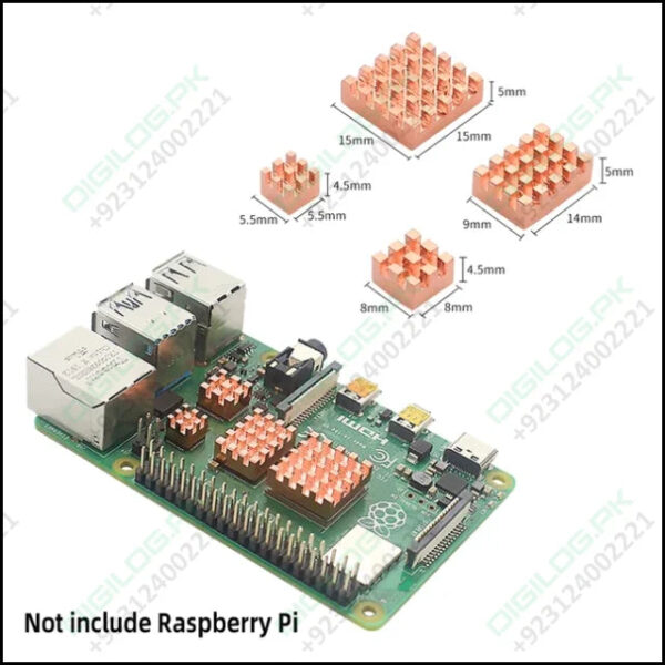 Raspberry Pi 4 Model b Heatsink Metal Copper Heatsink Passive Cooling Pad Heat Dissipation Radiator For Raspberry Pi 4