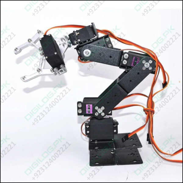 Robotic Arm Robot Arm Chassis 6 Dof 3d Rotating Metal Mechanical Manipulator Robot Arm Kit