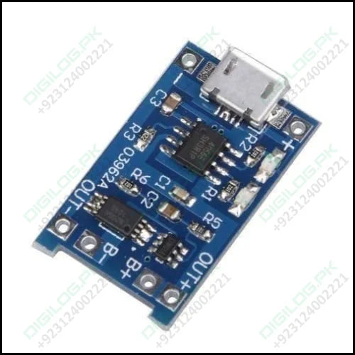 Tp4056 1a Li-ion Battery Charging Board Micro Usb With Current Protection Bms