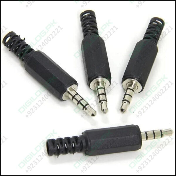 Trrs Male Plug 4 Pole 1/8" 3.5mm Solder Type Diy Audio Cable Connector For Headphones Headset