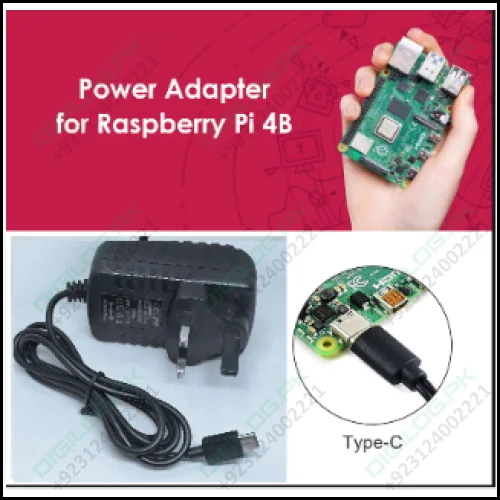 Usb Type c Cable 5v 3a Power Supply Adapter Uk For Raspberry Pi 4b