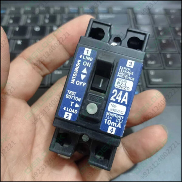 Used Mitsubishi Nv-l22fzc 24a Earth Leakage Circuit Breaker Switch