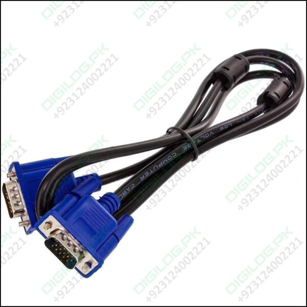 Vga Cable 1.5 Meter Male To Male d Sub Video Extension