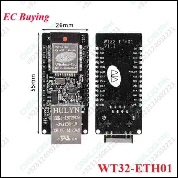 Wt32-eth01 Embedded Serial Port Networking Ethernet Ble Wifi Combo Gateway Mcu Esp32 Wireless Module Board Wt32 Eth01