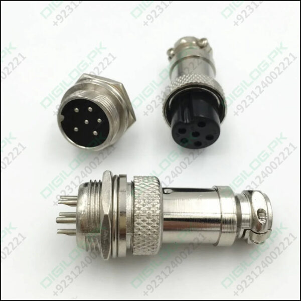 Xlr 6 Pin Cable Connector 16mm Chassis Mount 6pin Plug Adapter