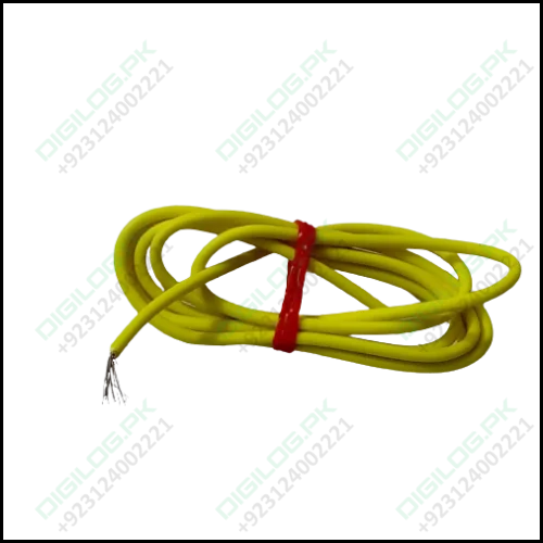 Yellow 1m Solderable Wire Hard Wires For Wiring Jumper Wire Wiring Cable