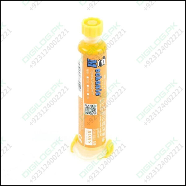 Yellow Mechanic UV Curable 10cc Solder Mask Ink PCB Fixing Repairing Welding Oil Paint Prevent Corrosive Arcing