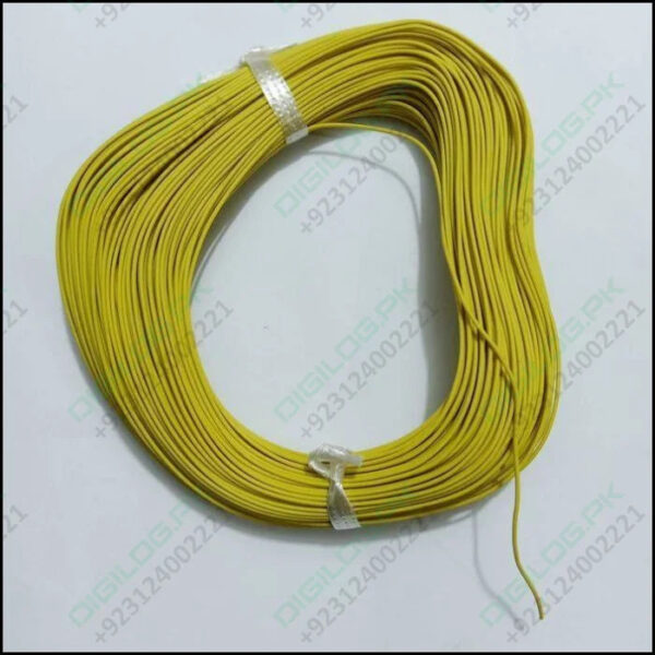 Yellow Wire 1meter Insulation Electronic Pcb Wrapping Breadboard Jumper Wire Cable